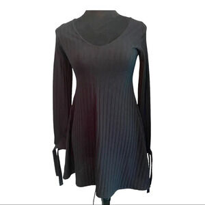 ! Nasty Gal Collection knit fit and flare skater dress long sleeve